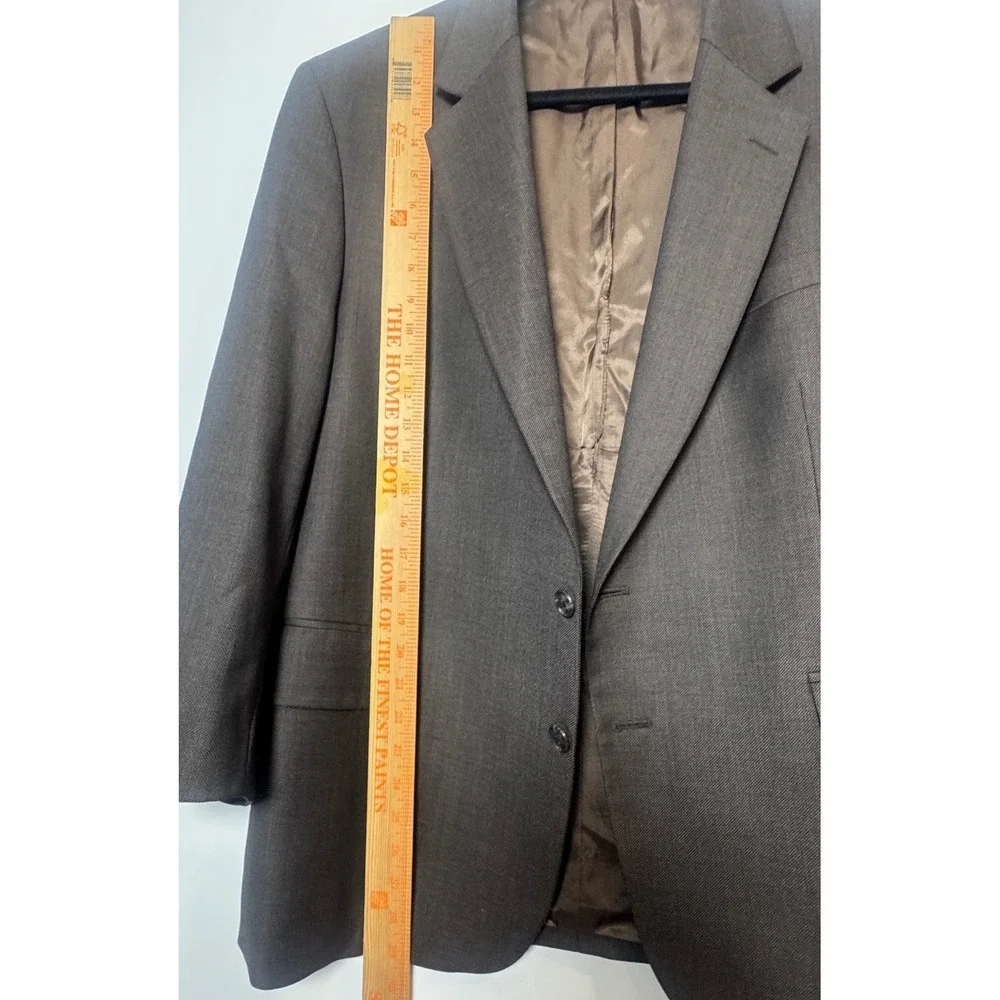 John Weitz Signature Collection Brown Wool Blazer S42 VTG Dark Academia Preppy